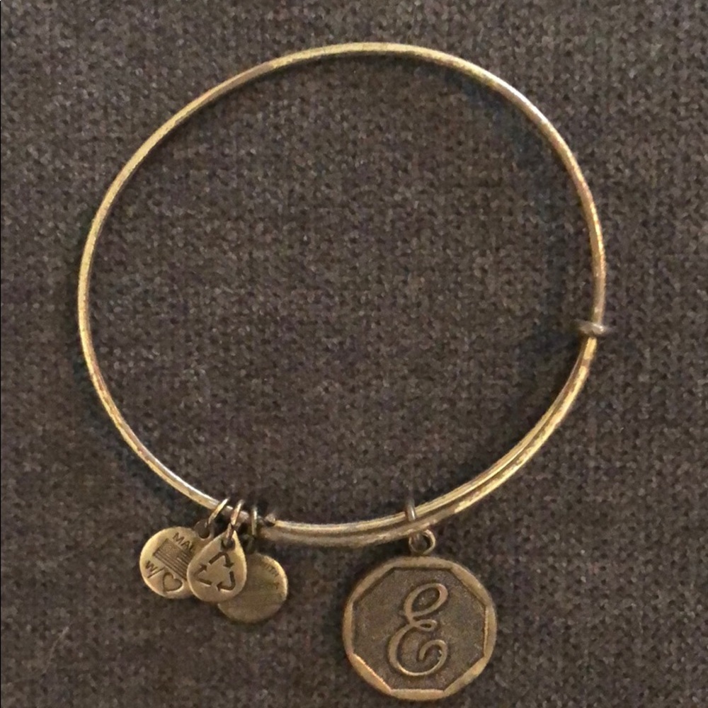 Alex and Ani “E” bangle bracelet